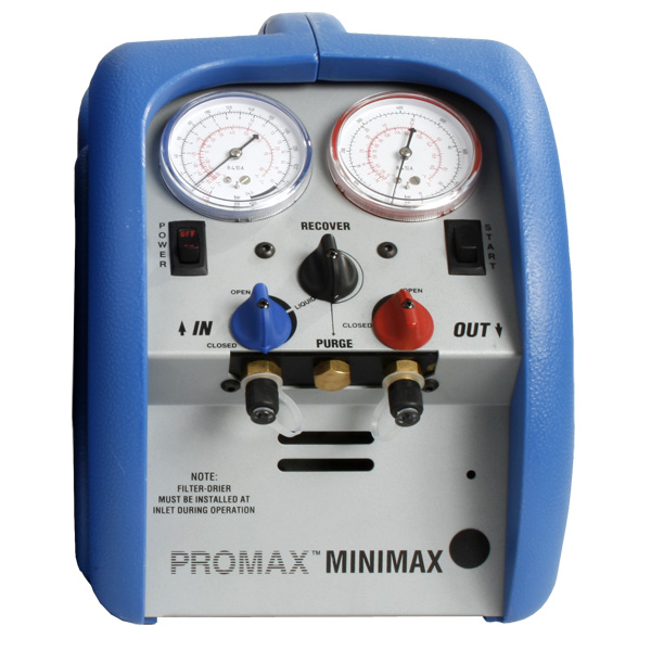 více o produktu - Odsávačka chladiv Minimax-E 4100400, pro chladiva CFC, HCFC, HFC, včetně skupiny A2L (R32/HFO1234yf), Promax